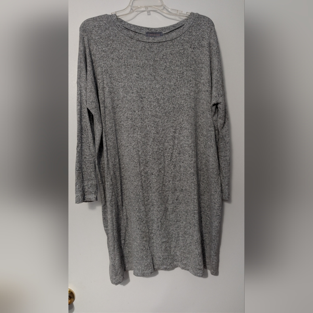 Cherish Heather Gray Women's Boatneck Sweater